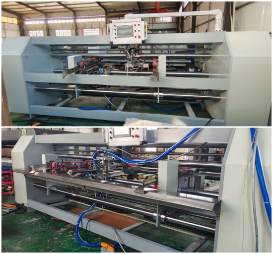 2000型3工位四伺服高速双片粘箱机